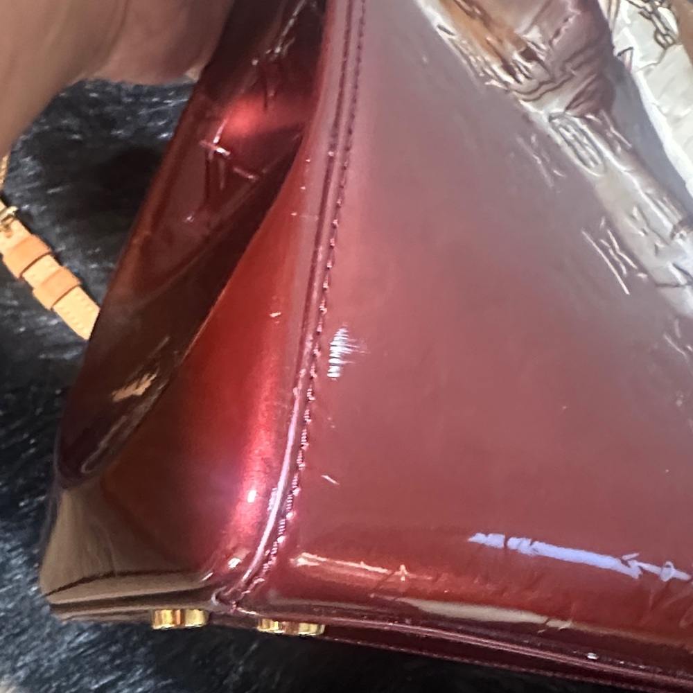 Louis Vuitton Shimmering Red Satchel - Picture 7 of 11